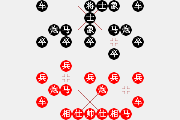 象棋棋谱图片：黄浚智 先和 潘金平 - 步数：10 