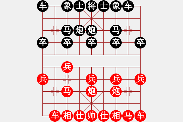 象棋棋譜圖片：《學(xué)習(xí)大師后手》54列炮雙正馬左車(chē)跨河捉兵破五三炮邊馬進(jìn)七兵（紅進(jìn)邊兵） - 步數(shù)：10 