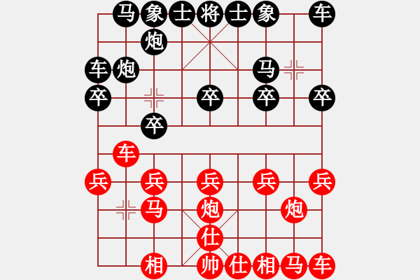 象棋棋譜圖片：鴛鴦炮 - 步數(shù)：10 