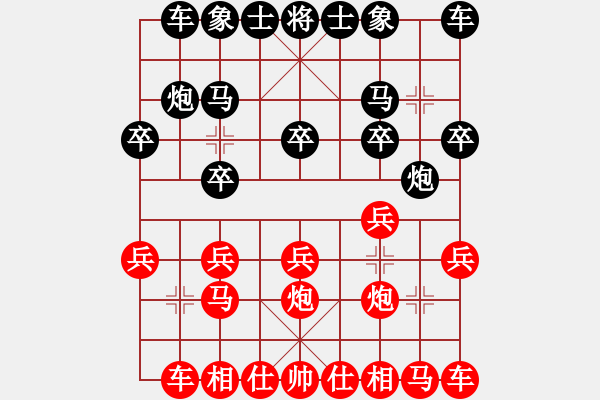 象棋棋譜圖片：璠戈[黑] -VS-ゞ★獨行俠[紅] - 步數(shù)：10 