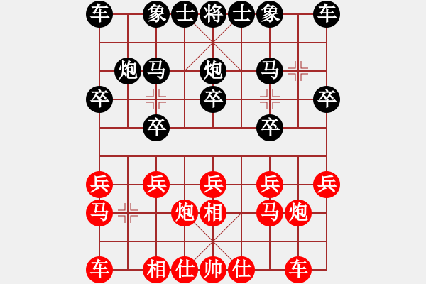 象棋棋譜圖片：從心開始[紅] -VS- 濃茶[黑] - 步數(shù)：10 