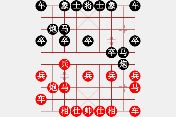 象棋棋譜圖片：《互有顧忌，握手議和》：戚文卿【先和】緣―楚漢(2014-11-21弈于大師網(wǎng)高級棋室) - 步數(shù)：10 