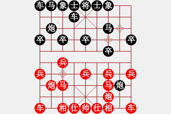 象棋棋譜圖片：2756局 A41-起馬對進７卒-旋風引擎23層(2867) 先勝 關羽(1650) - 步數(shù)：10 