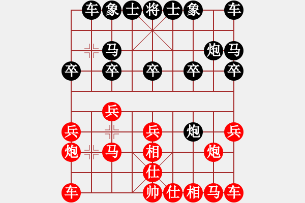 象棋棋譜圖片：11手快勝：0o絕戀o0[812007464] -VS- 河西山貓[2297318743] - 步數(shù)：10 