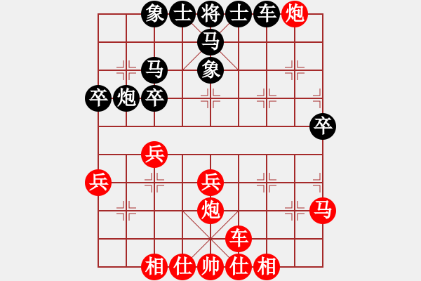 象棋棋譜圖片：蘭州郎(5段)-勝-武大胡一刀(4段) - 步數(shù)：40 