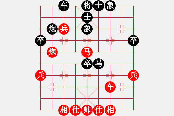 象棋棋譜圖片：2006年迪瀾杯弈天聯(lián)賽第二輪：鶴城蒙面人(月將)-勝-housing(9段) - 步數(shù)：50 