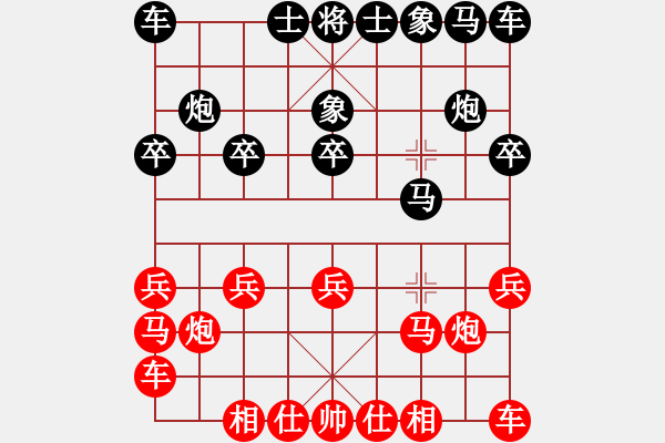 象棋棋譜圖片：劍斷青絲先勝車馬炮 - 步數(shù)：10 