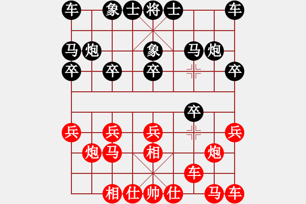 象棋棋譜圖片：蘭亭序[黑] -VS- 刀砍狂人[紅] - 步數(shù)：10 