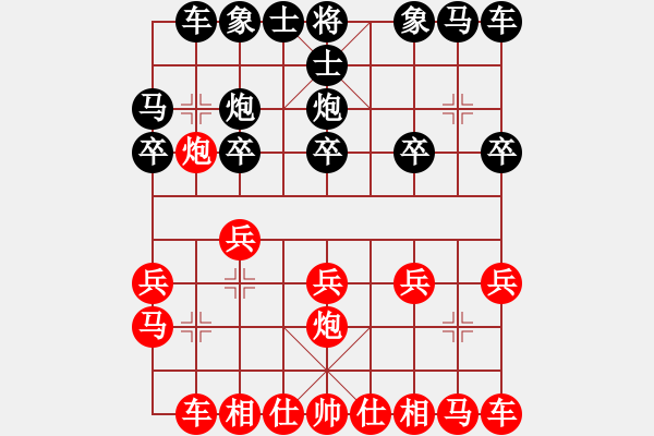 象棋棋谱图片：男子组 3-2 上海 华辰昊 红先胜 四川 许文章 - 步数：10 