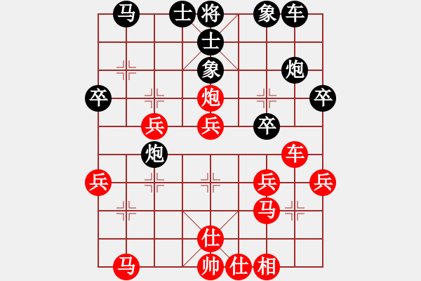 象棋棋譜圖片：太原象棋協(xié)會(huì) 趙天元 勝 柳林 吉榮昌 - 步數(shù)：30 