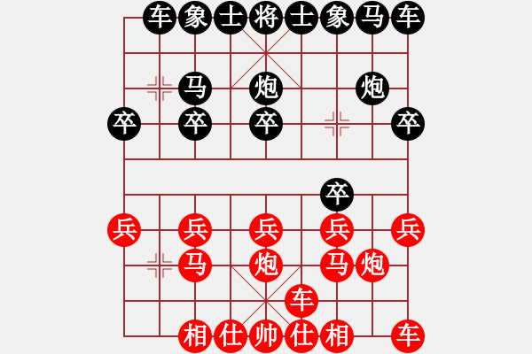 象棋棋譜圖片：順手緩開(kāi)車兵七進(jìn)一 - 步數(shù)：10 