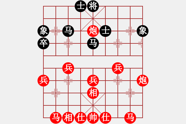 象棋棋譜圖片：2022.4.15.2JJ五分鐘先勝飛相局對右中炮 - 步數(shù)：35 