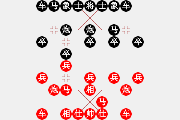 象棋棋譜圖片：20220727 測(cè)評(píng) 苗永鵬先負(fù)9-3何群 仙人指路飛三相 - 步數(shù)：10 