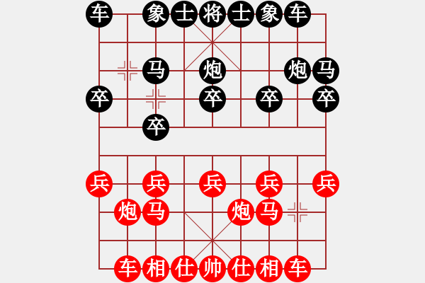 象棋棋譜圖片：周厚勇先負陳軒 - 步數(shù)：10 