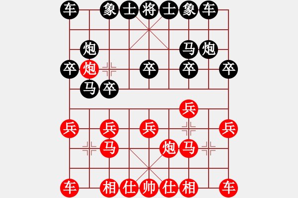 象棋棋谱图片：赵金成 先胜 金波 - 步数：10 