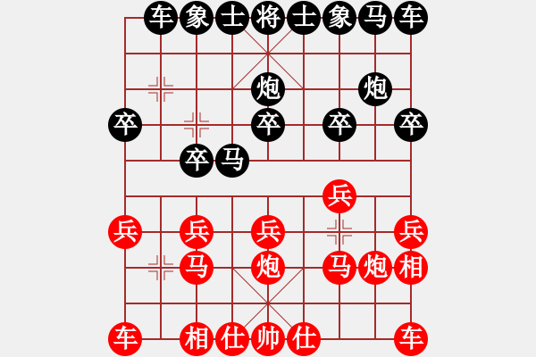 象棋棋譜圖片：11510局 A00--小蟲引擎24層 紅先負(fù) 旋九專雙核-菜鳥 - 步數(shù)：10 