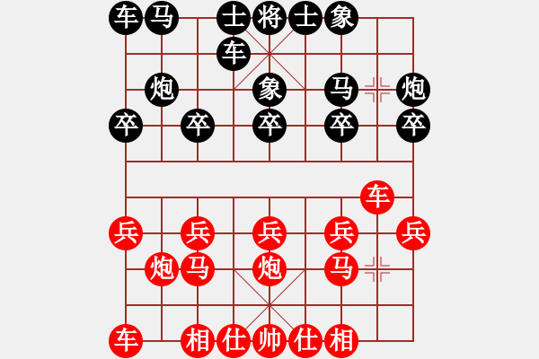 象棋棋譜圖片：《學(xué)習(xí)大師后手》邊炮橫車屏風(fēng)馬破當(dāng)頭炮盤頭馬套炮右車巡河 - 步數(shù)：10 