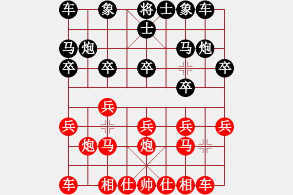 象棋棋譜圖片：妹妹我思之(1弦)-勝-震撼你呀(1弦) - 步數(shù)：10 