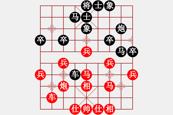 象棋棋譜圖片：內(nèi)蒙開(kāi)魯縣(3段)-勝-老高高(1段) - 步數(shù)：40 