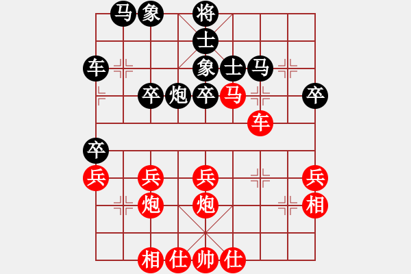 象棋棋譜圖片：回眸一笑百媚生[120493089] -VS- 王者[326924427] - 步數(shù)：40 