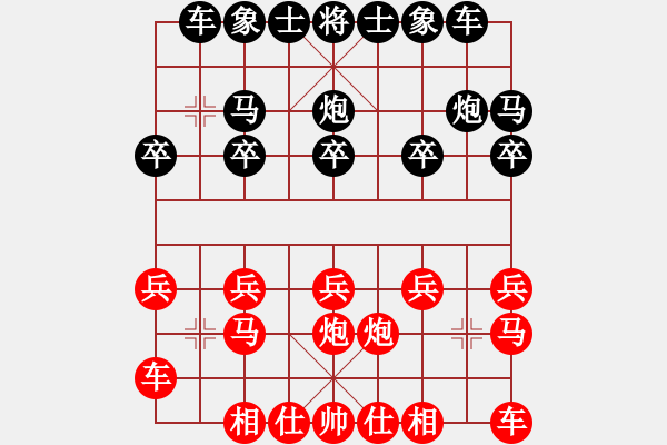 象棋棋譜圖片：11623局 A02-邊馬局-小蟲引擎24層 紅先和 天天AI選手 - 步數(shù)：10 