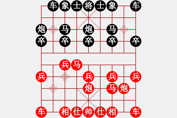 象棋棋譜圖片：zongrt紅負葬心【中炮對左三步虎轉(zhuǎn)列炮】 - 步數(shù)：10 