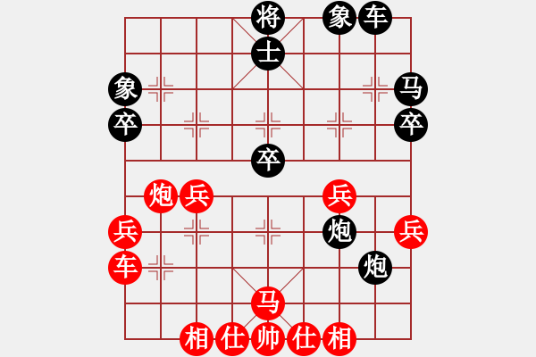 象棋棋譜圖片：黑勝_中國象棋-雷電模擬器_BUGCHESS_AVX2_68步_20231227001841848.xqf - 步數(shù)：40 