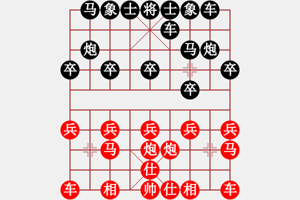 象棋棋譜圖片：象棋愛好者 (對) 象棋巫師(特級大師)5.PGN - 步數(shù)：10 