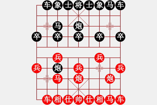 象棋棋譜圖片：班門弄錘(2段)-勝-藍(lán)宇(4段) - 步數(shù)：10 