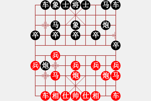 象棋棋譜圖片：向?qū)г诰€(2段)-勝-哈下棋(1段) - 步數(shù)：10 