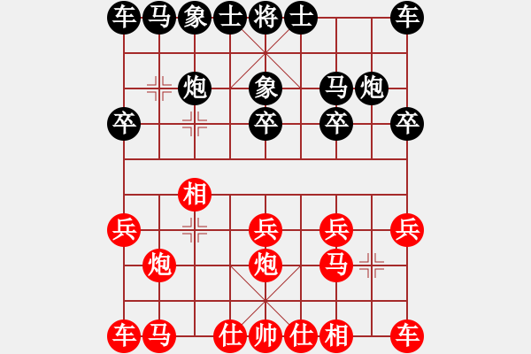 象棋棋譜圖片：左手刀客(2段)-和-狂沙吹盡(1段) - 步數(shù)：10 