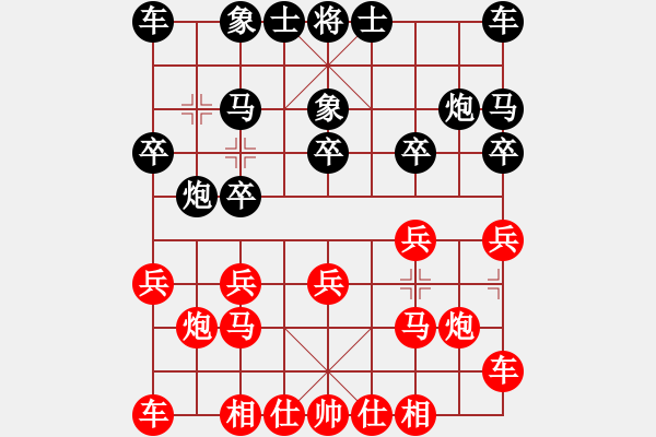 象棋棋谱图片：彭章兵【先和】赵子雨【5轮】 - 步数：10 