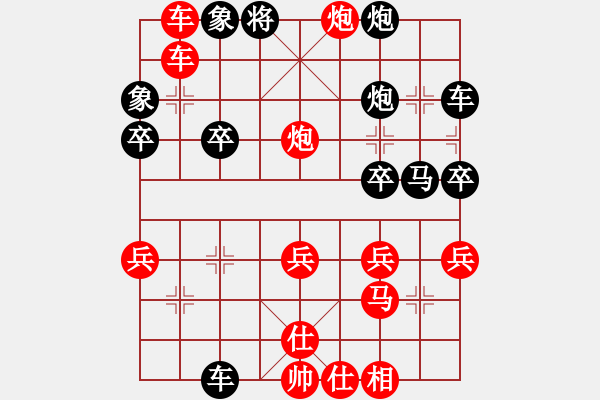 象棋棋譜圖片：黑疑似反宮再轉(zhuǎn)龜背炮局，紅沉炮破另側(cè)士B - 步數(shù)：40 