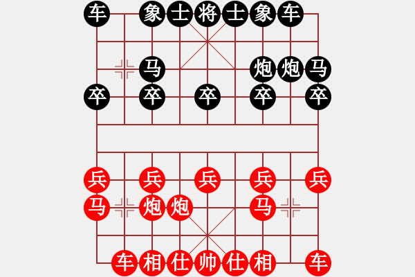 象棋棋谱图片：湖南郴州棋院队 刘家铭 负 福建厦和棋院队 张烨 - 步数：10 