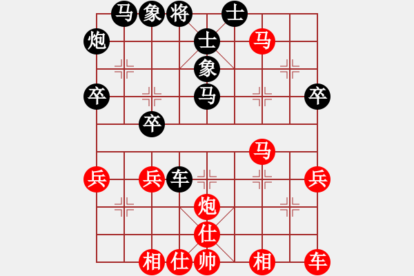 象棋棋譜圖片：弈棋樂[1055140667] -VS- 似水流年[271978313] - 步數(shù)：40 