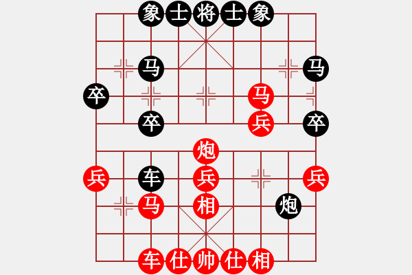 象棋棋譜圖片：清仁福壽（業(yè)4-3）先勝經(jīng)典老歌（業(yè)4-3）201705141829.pgn - 步數(shù)：30 