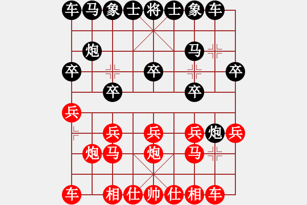 象棋棋譜圖片：姐硬如磚[業(yè)8-3]先和象棋老張[業(yè)7-2] - 步數(shù)：10 