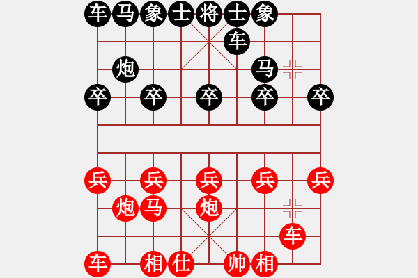 象棋棋譜圖片：百思不得棋解[575644877] -VS- 空氣很薄　　　　　[719580585] - 步數(shù)：10 