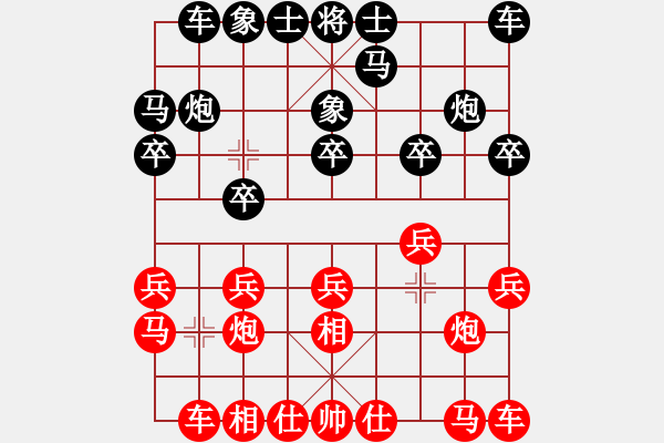 象棋棋譜圖片：何文哲 先勝 鄧德平 - 步數(shù)：10 