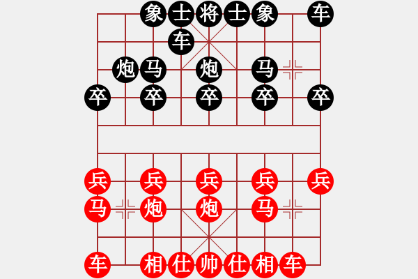 象棋棋譜圖片：橫才俊儒[292832991] -VS- 似水流年[911950344] - 步數(shù)：10 