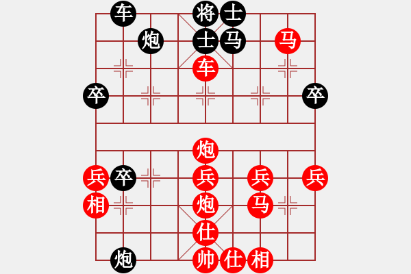 象棋棋譜圖片：萬里飛霜(1段)-勝-峽雨先生(6段)順炮直車對(duì)緩開車 - 步數(shù)：50 