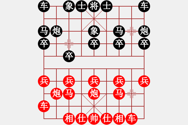 象棋棋譜圖片：朱朱[黑] -VS- 打敗彭香正[紅] - 步數(shù)：10 