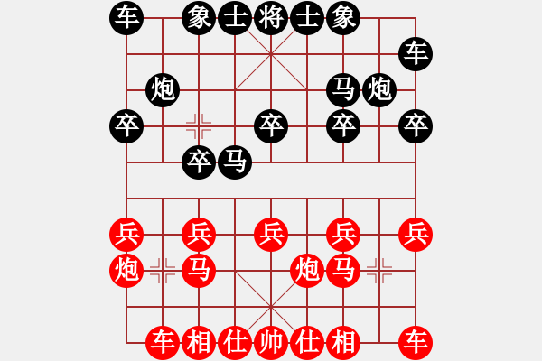 象棋棋譜圖片：2006年弈天迪瀾杯賽第五輪：天羽王(5r)-和-鶴城蒙面人(月將) - 步數(shù)：10 