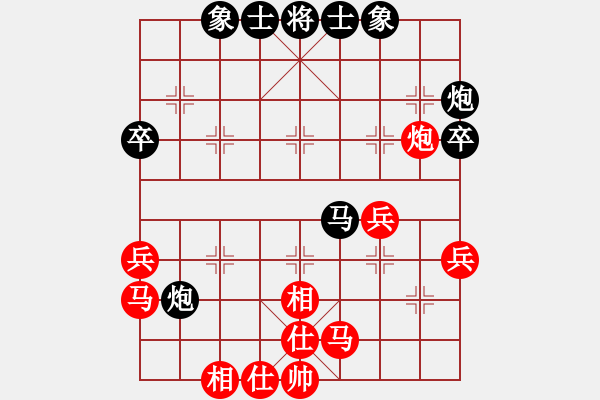 象棋棋谱图片：中国棋院杭州分院 王天一 胜 浙江省智力运动管理中心 王宇航 - 步数：40 