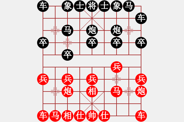 象棋棋譜圖片：昆侖輪胎(4段)-勝-akakaa(2段) - 步數(shù)：10 