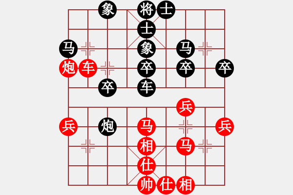 象棋棋譜圖片：小鶴 鎮(zhèn)子車(chē) 《一》。 雙方不早兌中 - 步數(shù)：40 