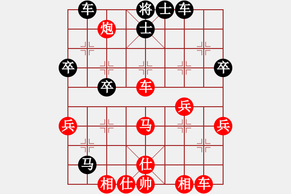 象棋棋谱图片：2023.6.15.8谭善琦先胜陈顺华 - 步数：43 