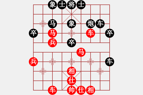 象棋棋譜圖片：2006年梁山賽第二輪：楚水閃電(5r)-勝-騰訊中原雪(5r) - 步數(shù)：40 