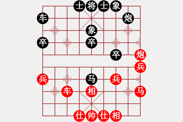 象棋棋譜圖片：飛刀浪子(8段)-和-龍神行天下(6段) - 步數(shù)：40 