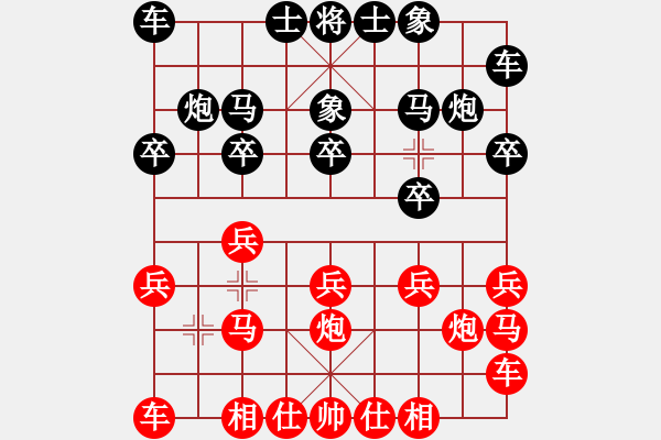 象棋棋譜圖片：劉憶慈         先勝 傅光明         - 步數(shù)：10 